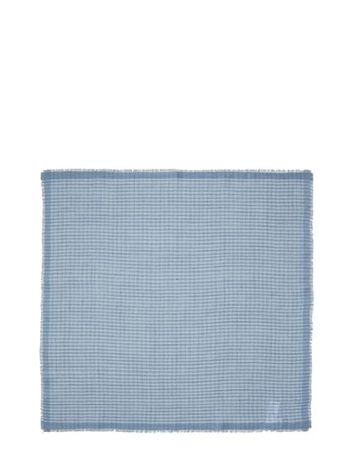 Se Becksöndergaard Gingham Wica Scarf Becksöndergaard Blue ved Booztlet