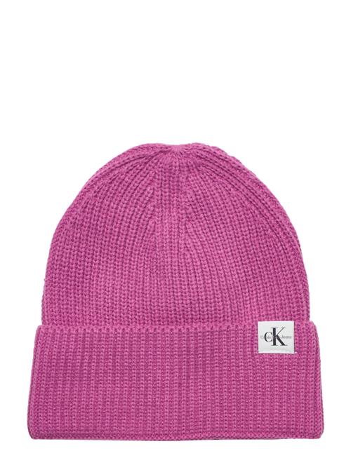 Calvin Klein Monogram Rib Beanie Calvin Klein Pink