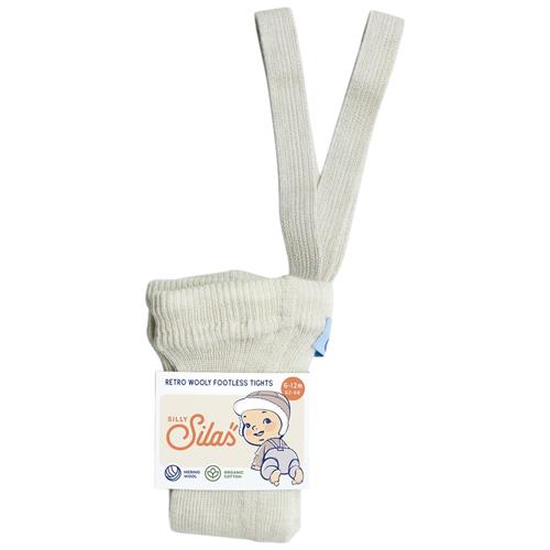 Se Silly Silas Wooly Fodsløse Strømpebukser Cremefarvet |  | 2-3 years ved Babyshop