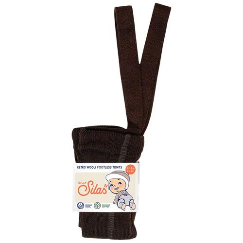 Silly Silas Wooly Fodsløse Strømpebukser Espresso Brown | Brun | 3-4 years