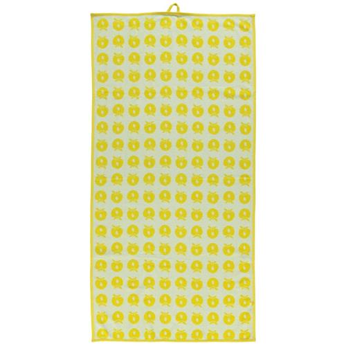 Småfolk 70 x 140 Mønstret Håndklæde Med Æbler Gul One Size      Unisex