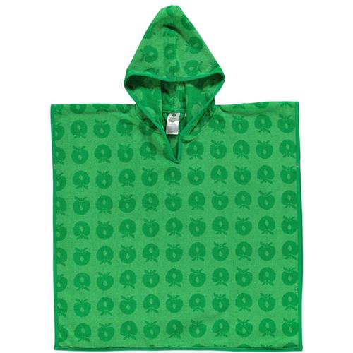 Se Småfolk Mønstret Bath Poncho Med Æbler Grøn | Grønn | 5-8 years ved Babyshop