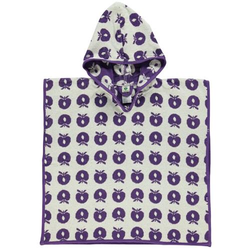 Se Småfolk Mønstret Bath Poncho Med Æbler Purple Heart | Lilla | 3-5 years ved Babyshop