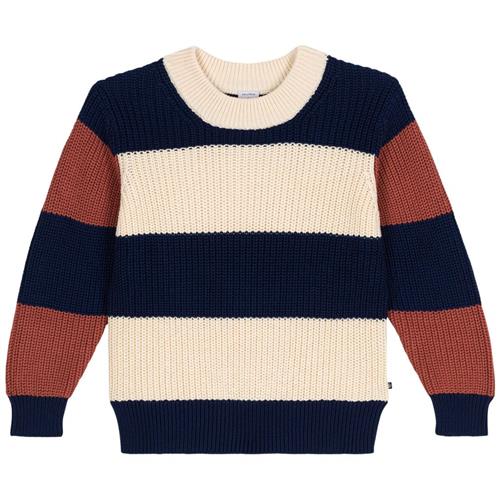 Petit Bateau Stribet Strikket Trøje Navyblå | Marine blå | 6 years