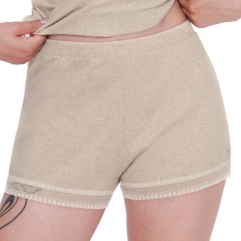 Se Sloggi GO Ribbed Short Grå bomuld Medium Dame ved Timarco