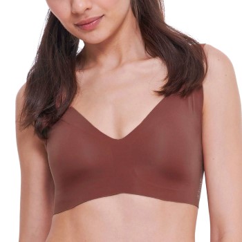 Sloggi Bh Zero Feel 2 0 Soft Bra Mørkbrun  Small Dame