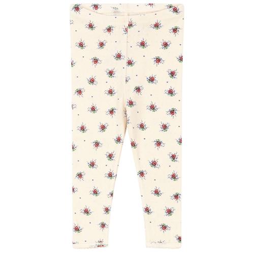 Konges Sløjd GOTS Minnie Blomstrede Leggings Vita Rosa Mini |  | 6 months