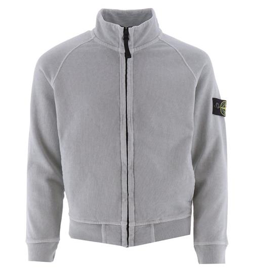 Se Stone Island Stone Island Cardigan - Pearl Grey ved KidsWorld