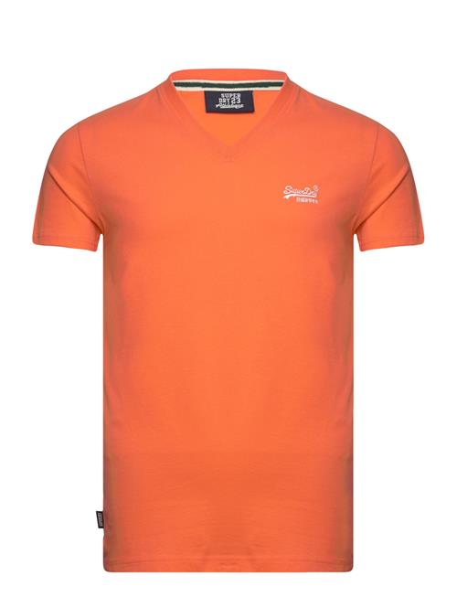 Superdry Essential Logo Emb Vee Tee Superdry Orange