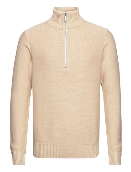 Selected Homme Slhaxel Ls Knit Half Zip Selected Homme Beige