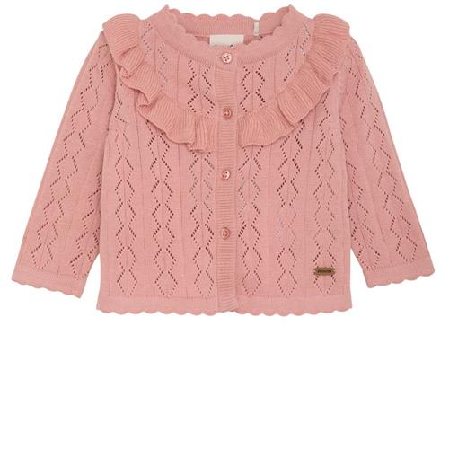 Minymo GOTS Cardigan Peach Beige | Lyserød | 80 cm