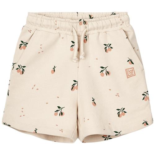 Liewood Gram Mønstret Sweatshorts Peach/Seashell |  | 86 cm