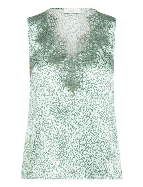 Rosemunde Jade Silk Top W/ Lace Rosemunde Green