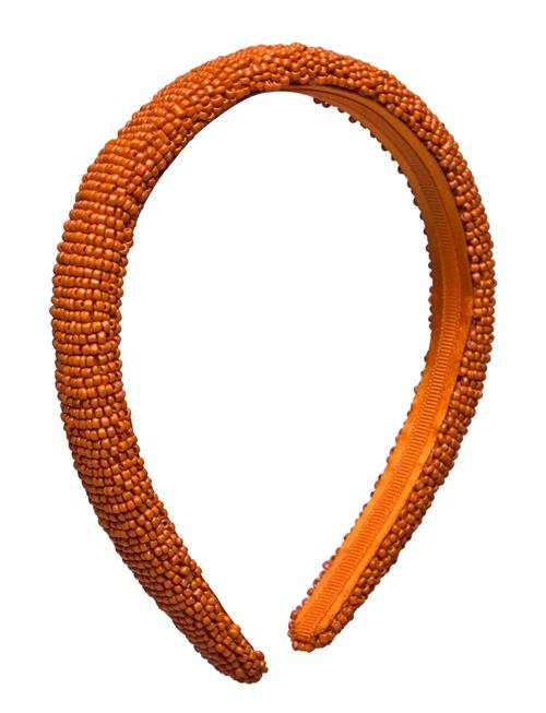 Becksöndergaard Solid Slim Beaded Hairbrace Becksöndergaard Orange