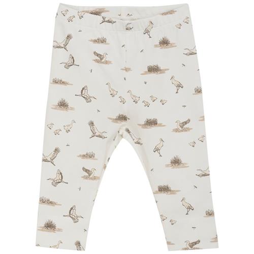 Fixoni GOTS Mønstrete Leggings Coconut Milk |  | 62 cm