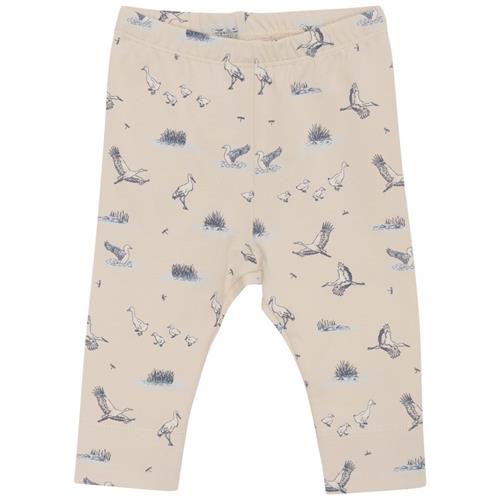 Fixoni GOTS Mønstrete Leggings Tapioca | Beige | 62 cm