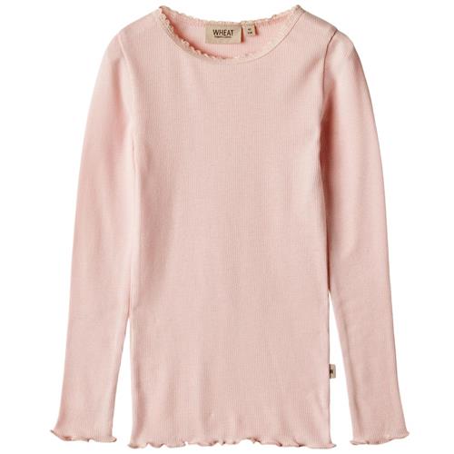 Se Wheat Reese Langærmet T-shirt Rose Ballet | Lyserød | 98 cm ved Babyshop