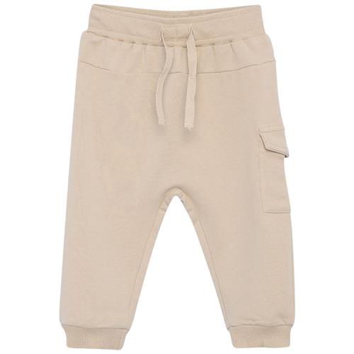 EnFant GOTS Joggingbukser Cement | Beige | 68 cm