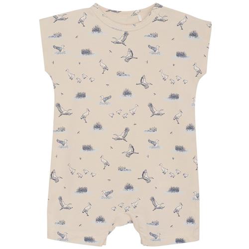 Fixoni GOTS Mønstret Romper Tapioca | Beige | 56 cm