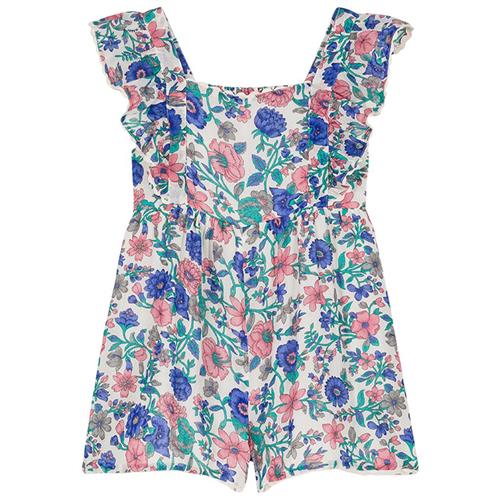 Se Louise Misha Shalina Romper Blue Summer Meadow | Blå | 4 years ved Babyshop