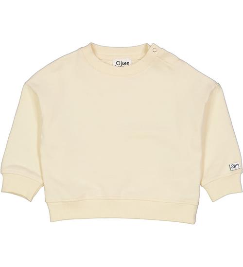 Se Olsen kids x By Green Cotton Olsen kids x By Green Sweatshirt - Ecru ved KidsWorld