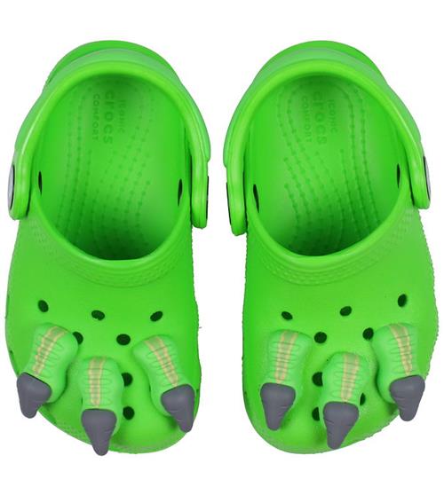 Se Crocs Crocs Sandaler - Classic I Am Dinosaur - Green Slime ved KidsWorld