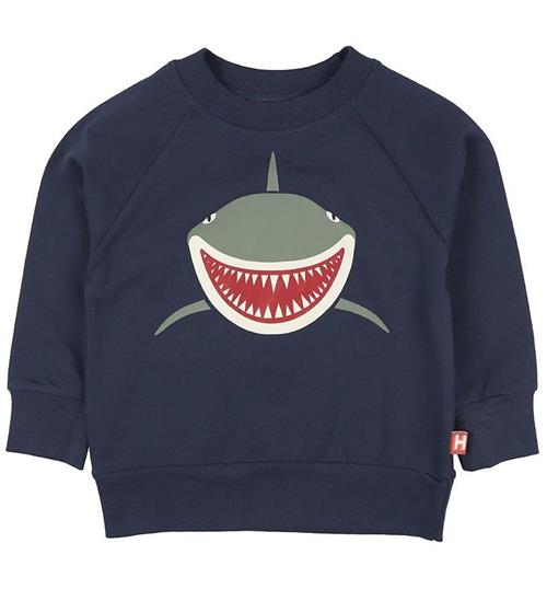 Se DYR DYR Sweatshirt - DYRBellow - Navy m. Haj ved KidsWorld