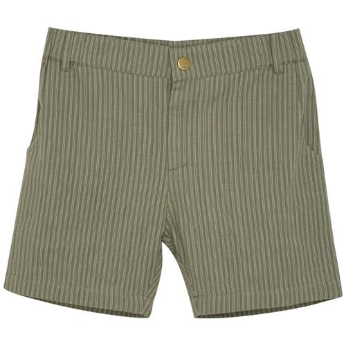 EnFant GOTS Stribet Shorts Sea Spray | Grønn | 116 cm