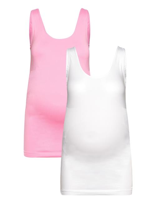 Se Mamalicious Mlheal Tank Top 2-Pack A. Mamalicious Patterned ved Booztlet