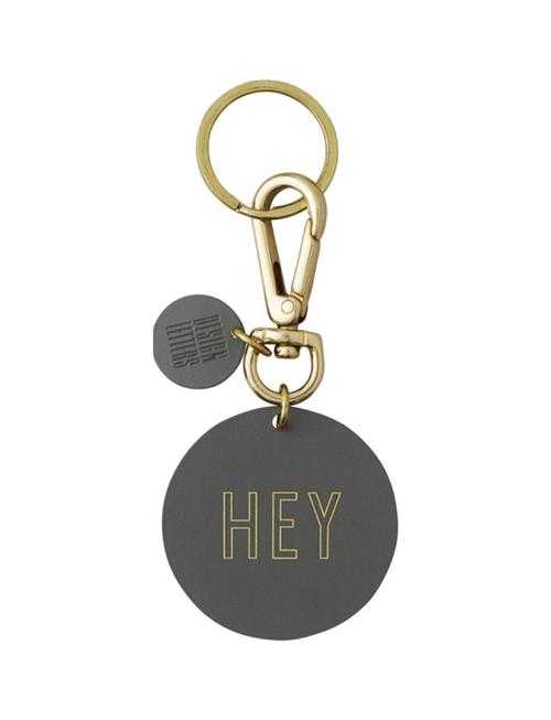 Se Design Letters Key Ring Design Letters Grey ved Booztlet