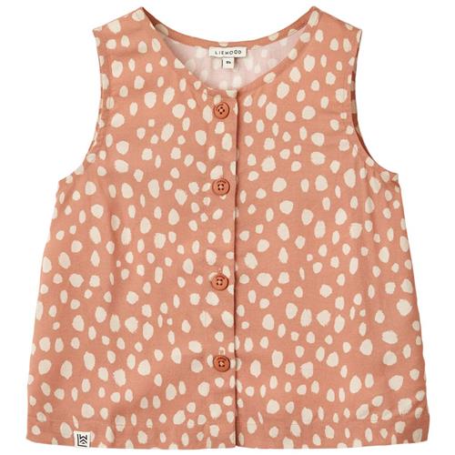 Se Liewood Rosanna Mønstret Top Leo Spots/Tuscany Rose | Lyserød | 116 cm ved Babyshop