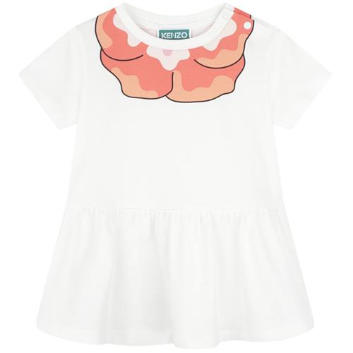 Se Kenzo Kjole Med Tryk Elfenben |  | 12 months ved Babyshop