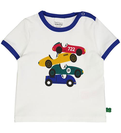 Se Freds World Freds World T-shirt - Motor Print - White ved KidsWorld