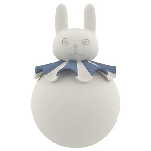 Se OYOY Rabbit Natlampe Naturhvid | Blå | 0 ved Babyshop