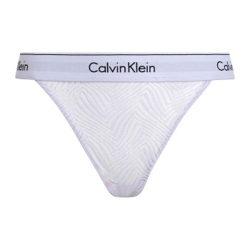 Calvin Klein Trusser Modern Lace Thong Lyseviolet polyamid X-Large Dame