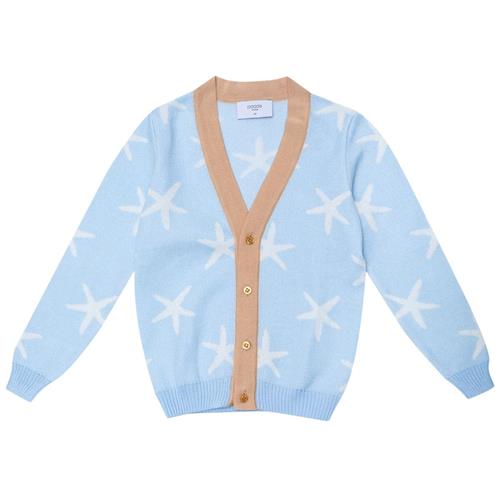 Se Paade Mode Cardigan Med Søstjerner Blå | Blå | 5 years ved Babyshop