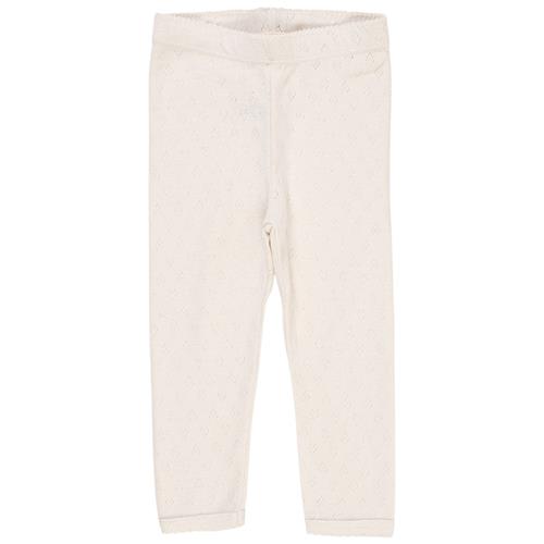 Copenhagen Colors Leggings I Pointelle Cremefarvet |  | 74 cm