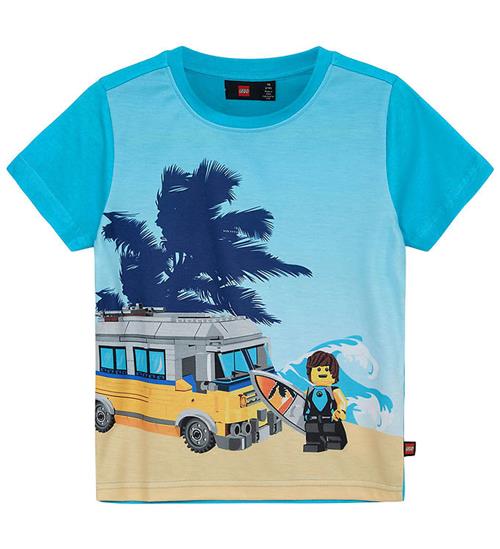 Se LEGOÂ® Wear LEGOÂ® City T-shirt - LWTano 309 - Bright Blue ved KidsWorld