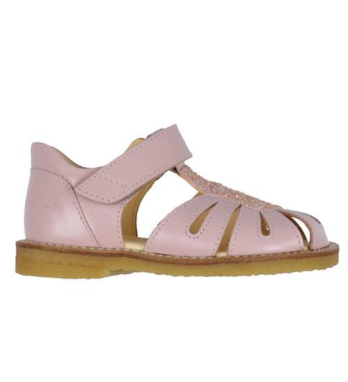 Angulus Angulus Sandaler - Pale Rose/Rose Glitter