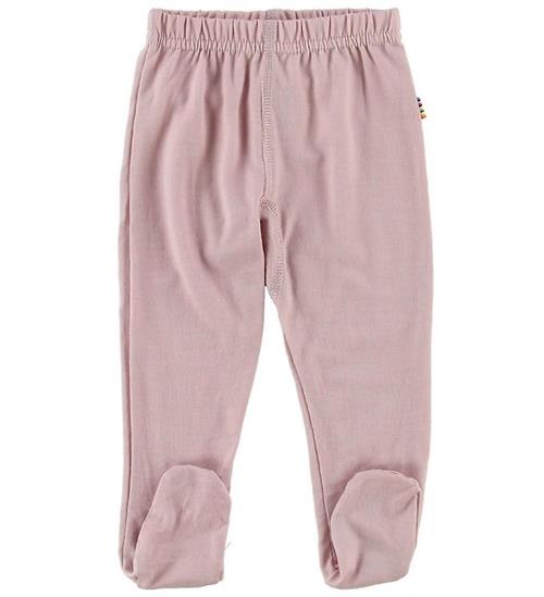 Se Joha Joha Leggings m. Fod - Uld - Rosa ved KidsWorld