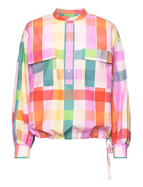 Rel Multi Checked Ctn Silk Popover GANT Patterned