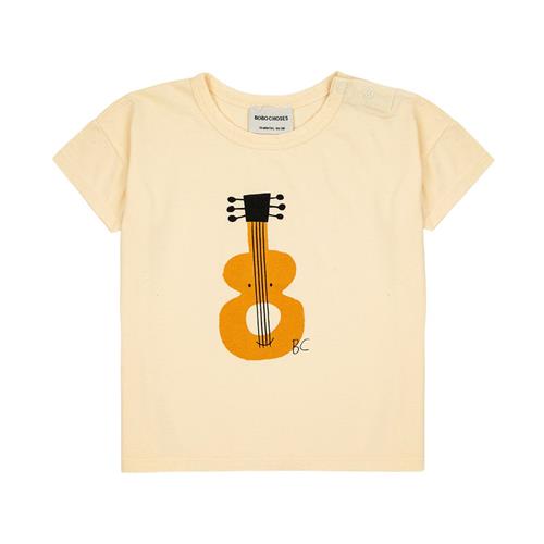 Se Bobo Choses Acoustic Guitar Baby T-shirt Gul | Gul | 12 months ved Babyshop