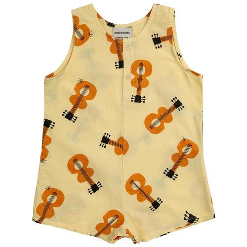 Se Bobo Choses Acoustic Guitar Romper Gul | Gul | 24 months ved Babyshop