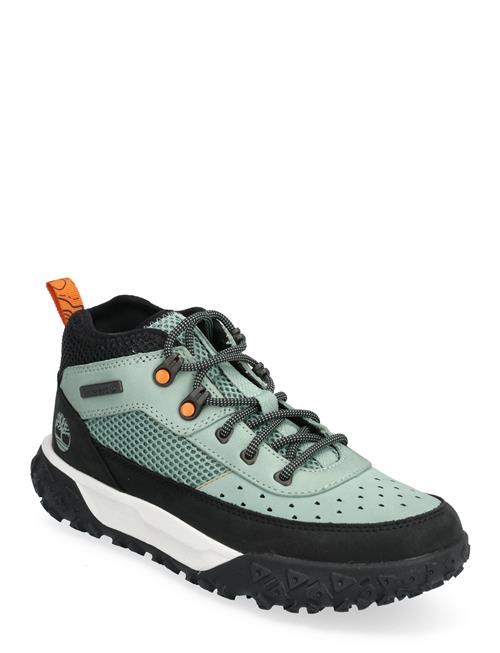 Se Timberland Greenstride Motion 6 Low Lace Up Hiking Boot Light Green Timberland Green ved Booztlet