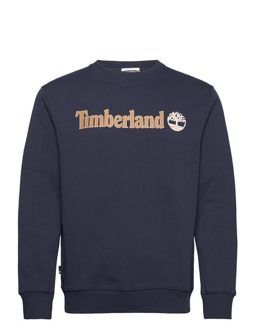 Timberland Kennebec River Linear Logo Crew Neck Sweatshirt Dark Sapphire Timberland Blue