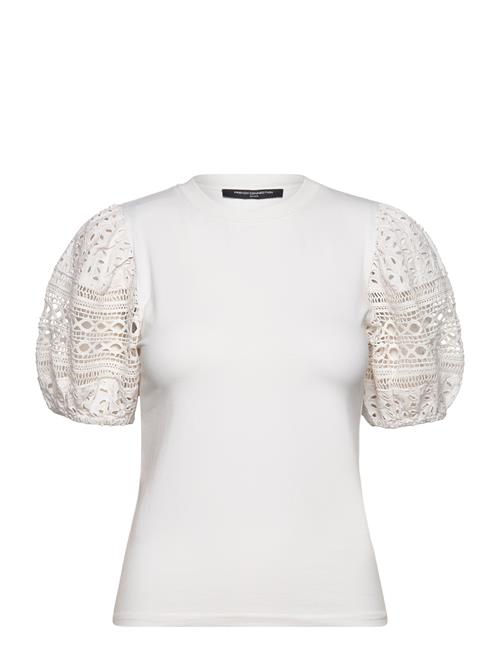 French Connection Rosana Anges Broiderie T Shirt French Connection White