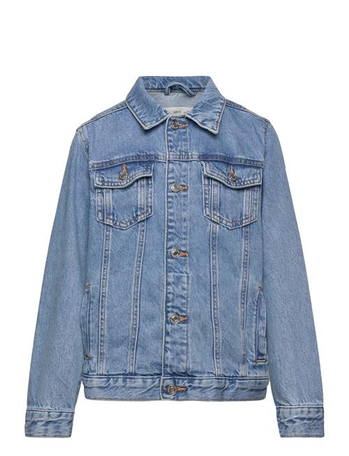 Mango Pockets Denim Jacket Mango Blue