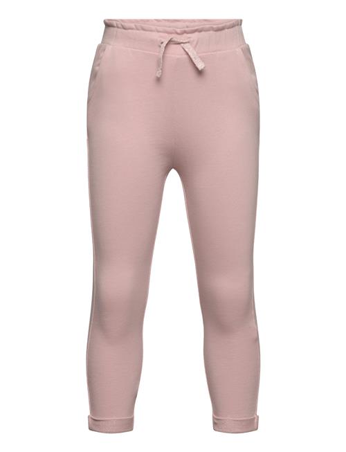 Mango Cotton Jogger-Style Trousers Mango Pink