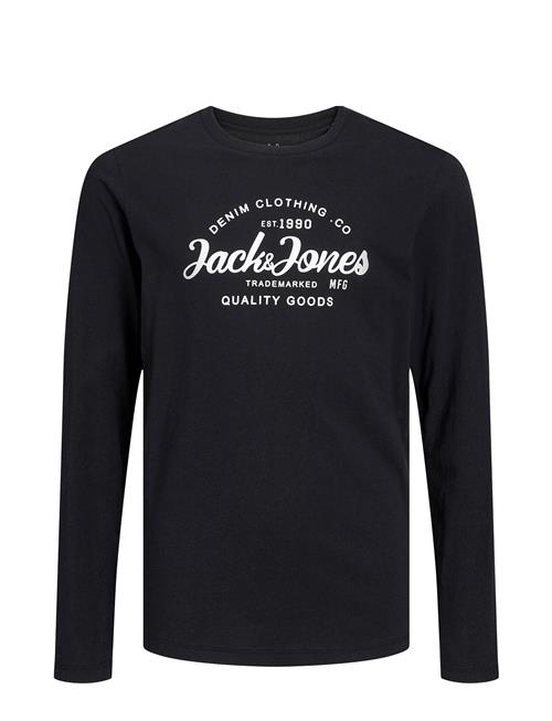 Se Jack & Jones Jjforest Tee Ls Crew Neck Jnr Jack & J S Black ved Booztlet