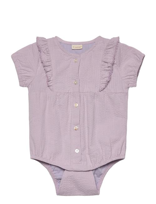 Fixoni Romper Ss Woven Fixoni Purple